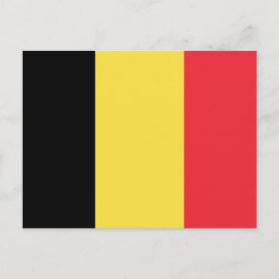 Carte Postale Drapeau de la Belgique