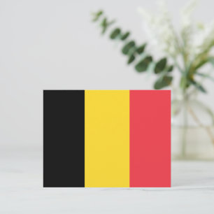 Carte Postale Drapeau de la Belgique