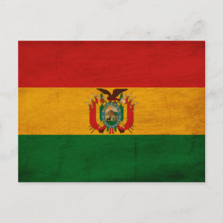 Carte Postale Drapeau de la Bolivie