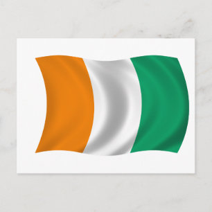 Carte Postale Drapeau de la Côte d'Ivoire - Côte d'Ivoire