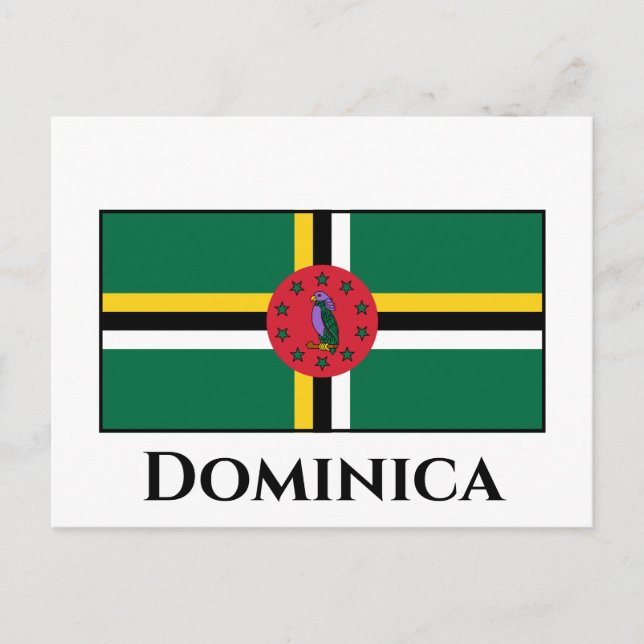 Carte Postale Drapeau de la Dominique (Devant)
