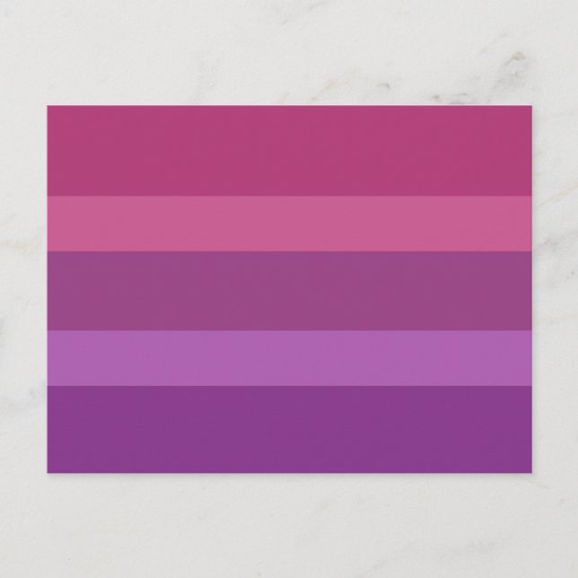 Carte Postale Drapeau de la fierté Aceflux (Devant)