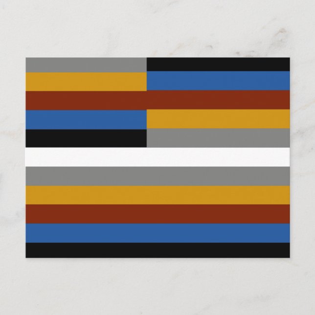 Carte Postale Drapeau de la fierté des freaks (Devant)