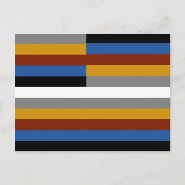Carte Postale Drapeau de la fierté des freaks (Devant)
