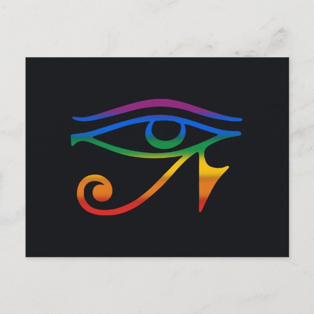 Carte Postale Drapeau de la fierté gay goth (Devant)