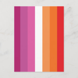 Carte Postale Drapeau de la fierté lesbienne