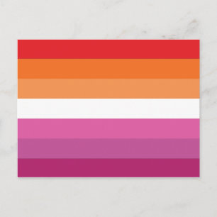 Carte Postale Drapeau de la fierté lesbienne