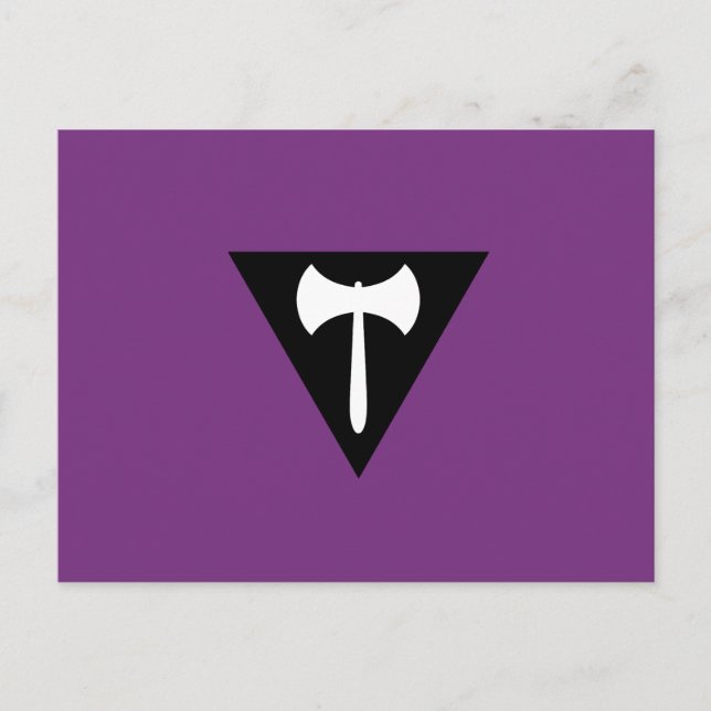Carte Postale Drapeau de la fierté lesbienne (Devant)