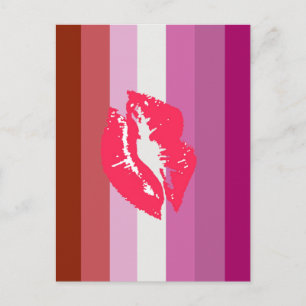 Carte Postale Drapeau de la fierté lesbienne