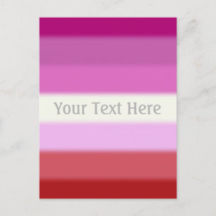 Carte Postale Drapeau de la Fierté lesbienne tombée