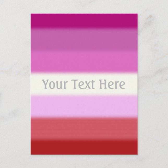 Carte Postale Drapeau de la Fierté lesbienne tombée (Devant)