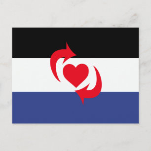 Carte Postale Drapeau de la fierté Switch