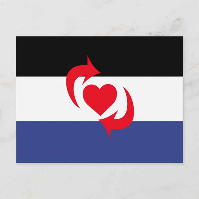 Carte Postale Drapeau de la fierté Switch (Devant)