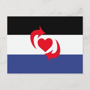Carte Postale Drapeau de la fierté Switch