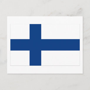 Carte Postale Drapeau de la Finlande