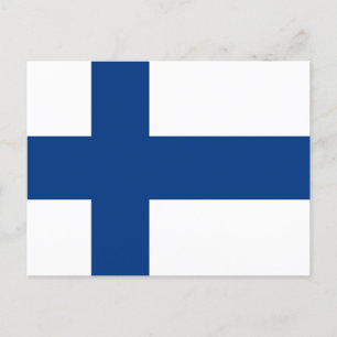 Carte Postale Drapeau de la Finlande