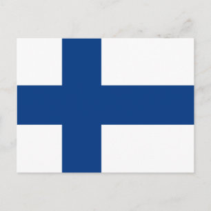 Carte Postale Drapeau de la Finlande