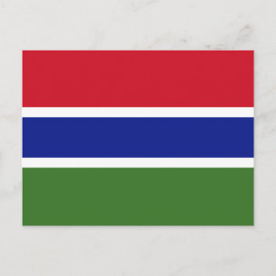 Carte Postale Drapeau de la Gambie