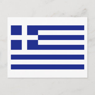 Carte Postale Drapeau de la Grèce