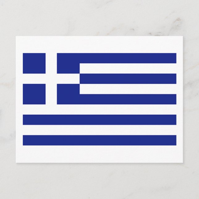 Carte Postale Drapeau de la Grèce (Devant)
