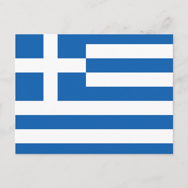 Carte Postale Drapeau de la Grèce (Devant)