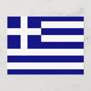 Carte Postale Drapeau de la Grèce