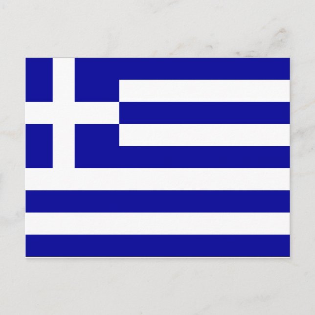 Carte Postale Drapeau de la Grèce (Devant)