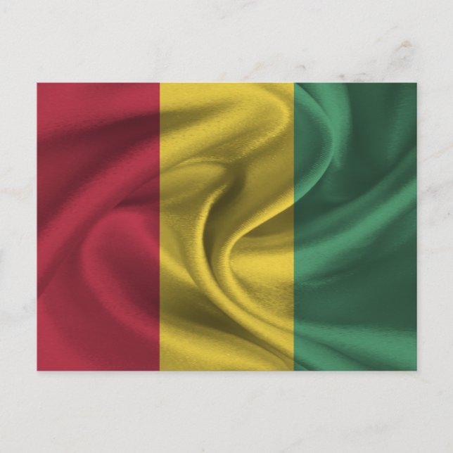 Carte Postale Drapeau de la Guinée (Devant)