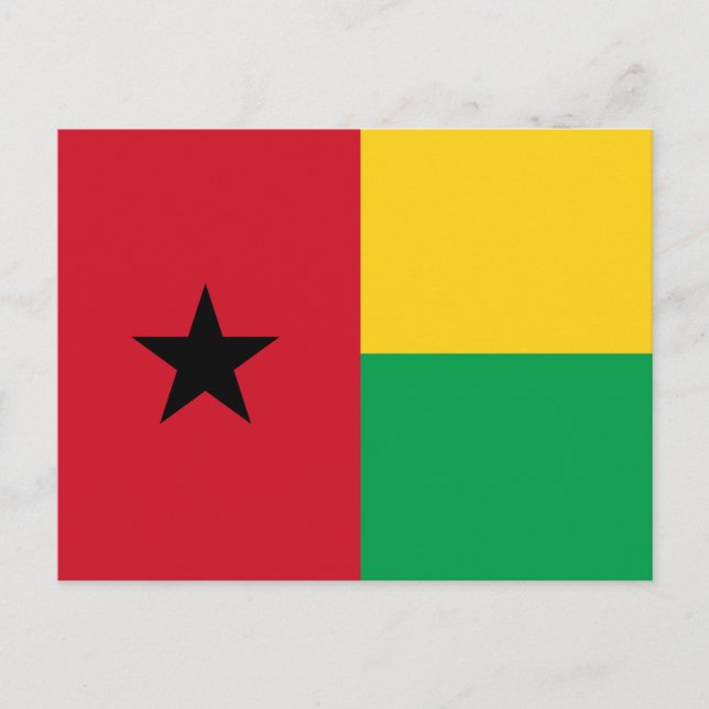 Carte Postale Drapeau de la Guinée-Bissau (Devant)