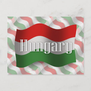 Carte Postale Drapeau de la Hongrie