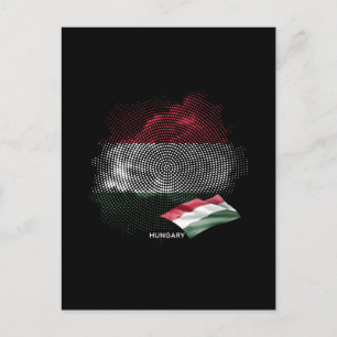 Carte Postale Drapeau de la Hongrie