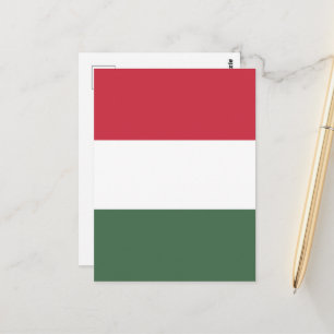 Carte Postale drapeau de la Hongrie