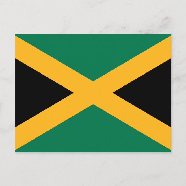 Carte Postale Drapeau de la Jamaïque (Devant)
