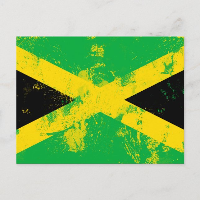 Carte Postale Drapeau de la Jamaïque (Devant)