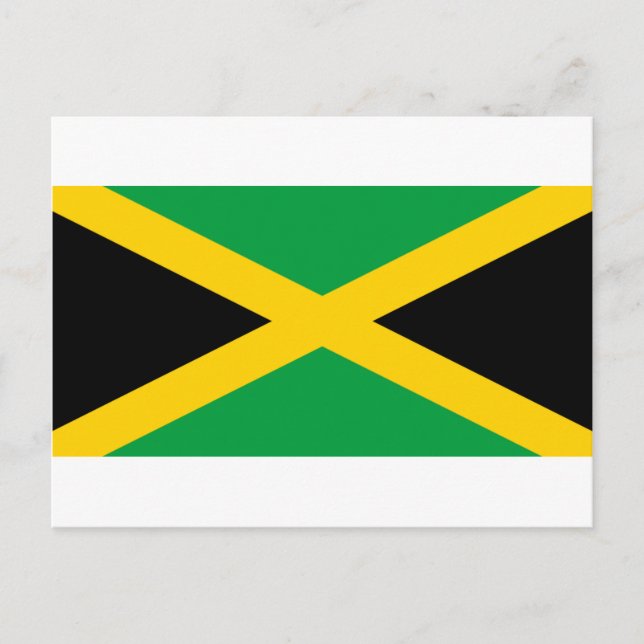 Carte Postale Drapeau de la Jamaïque (Devant)
