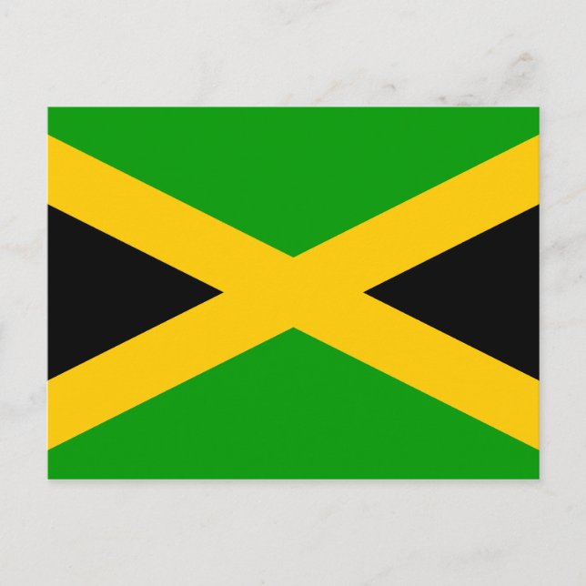 Carte Postale Drapeau de la Jamaïque (Devant)