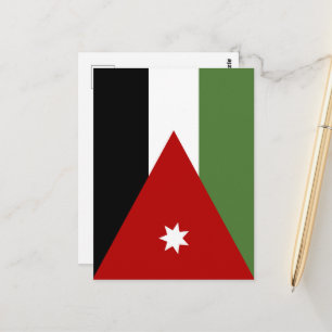 Carte Postale Drapeau de la Jordanie