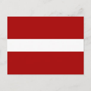 Carte Postale Drapeau de la Lettonie