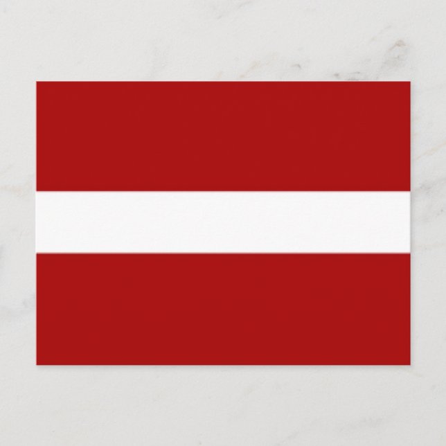 Carte Postale Drapeau de la Lettonie (Devant)