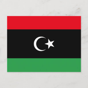 Carte Postale Drapeau de la Libye