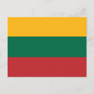 Carte Postale Drapeau de la Lituanie