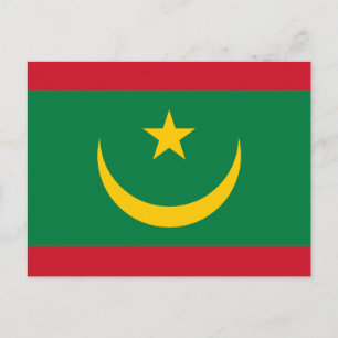 Carte Postale Drapeau de la Mauritanie