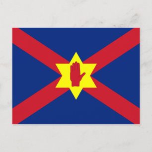 Carte Postale Drapeau de la nation Ulster (Irlande du Nord)