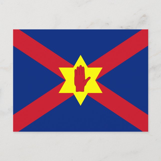 Carte Postale Drapeau de la nation Ulster (Irlande du Nord) (Devant)