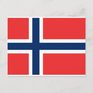 Carte Postale Drapeau de la Norvège