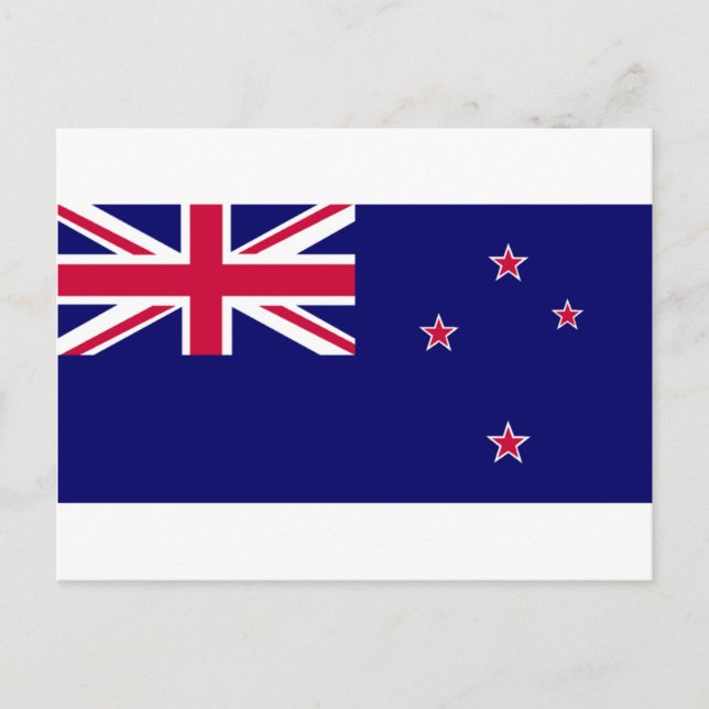 Carte Postale Drapeau de la Nouvelle-Zélande (Devant)