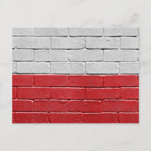 Carte Postale Drapeau de la Pologne