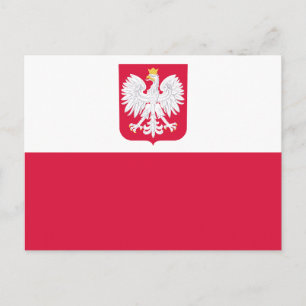 Carte Postale Drapeau de la Pologne