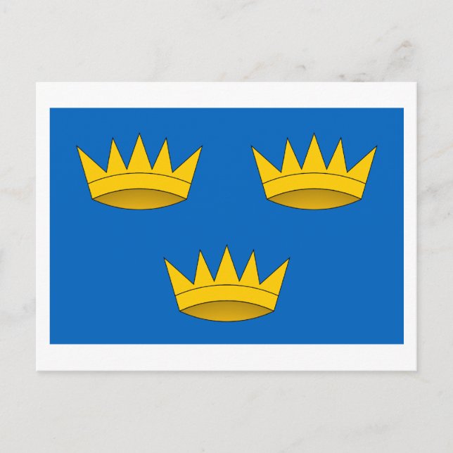 Carte Postale Drapeau de la province de Munster (Devant)