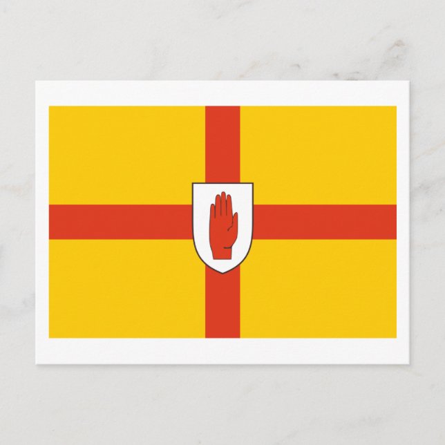 Carte Postale Drapeau de la province d'Ulster (Devant)
